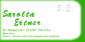 sarolta ertner business card